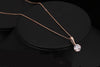 Chain Necklace & Pendant Rose Gold